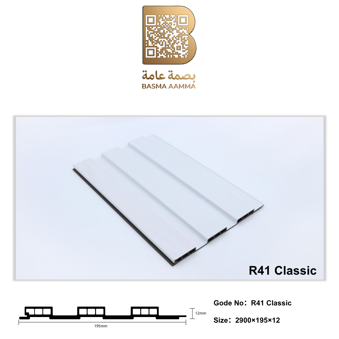 بديل خشب اللون: أبيض ناصع / أبيض مطفي (Pure White / Matt White)