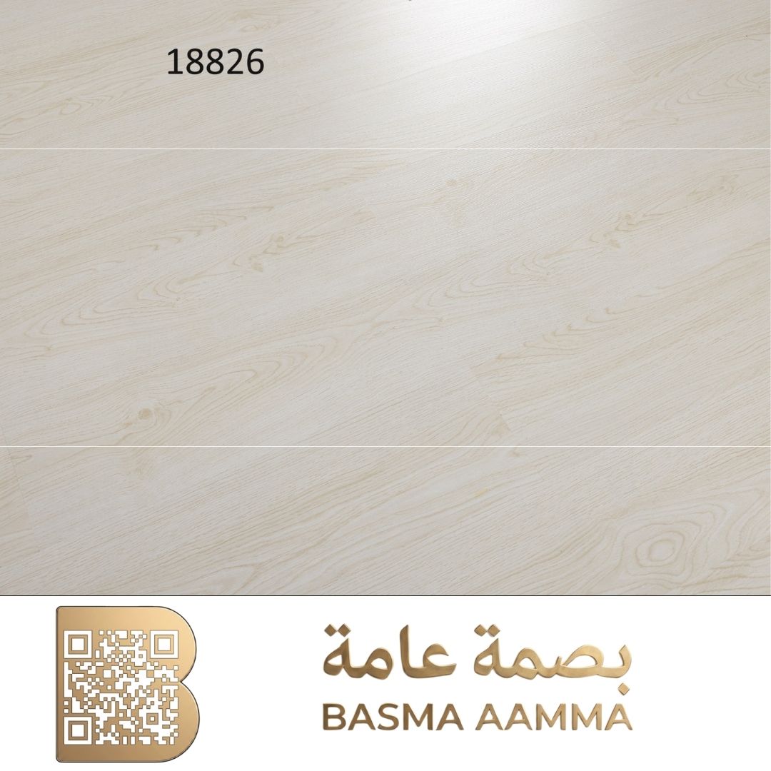 باركيه خشب صيني اللون : أوف وايت عاجي / بيج ثلجي فاتح جداً (Off-White / Ivory Oak)