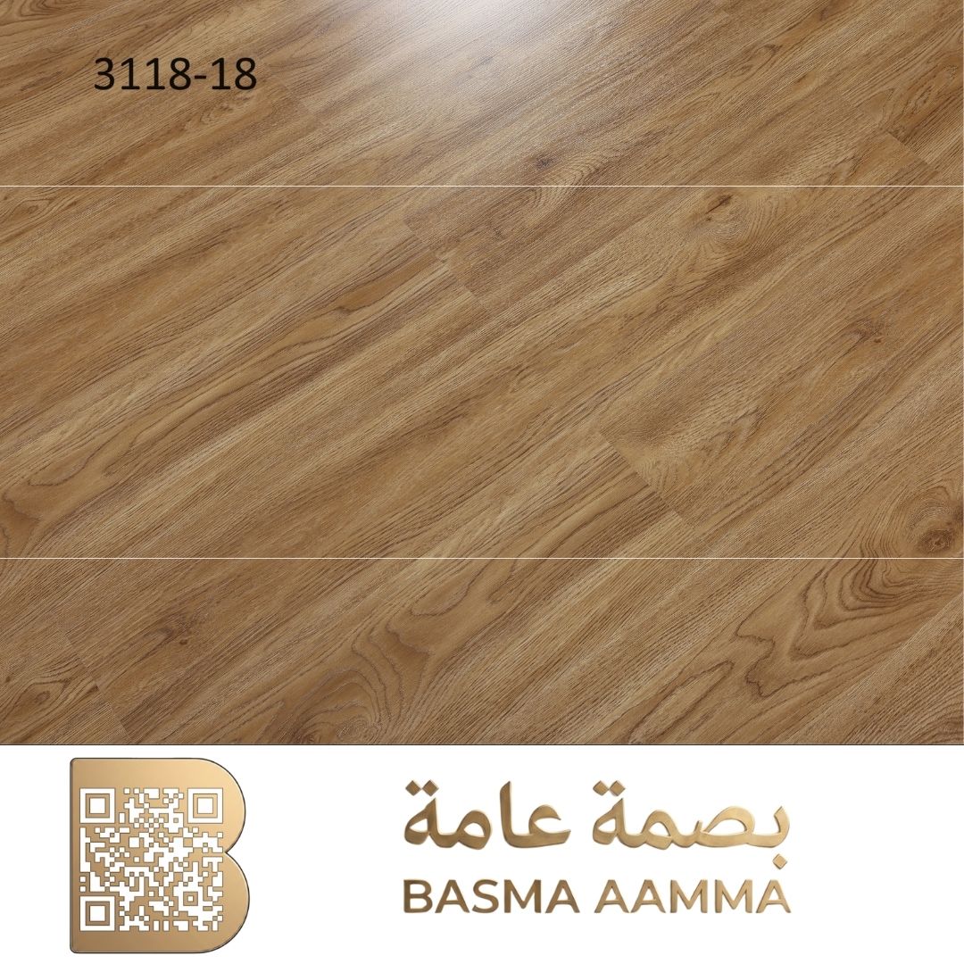 باركيه خشب صيني اللون :بني كراميل دافئ / بلوط عسلي طبيعي غني (Warm Caramel / Honey Oak).