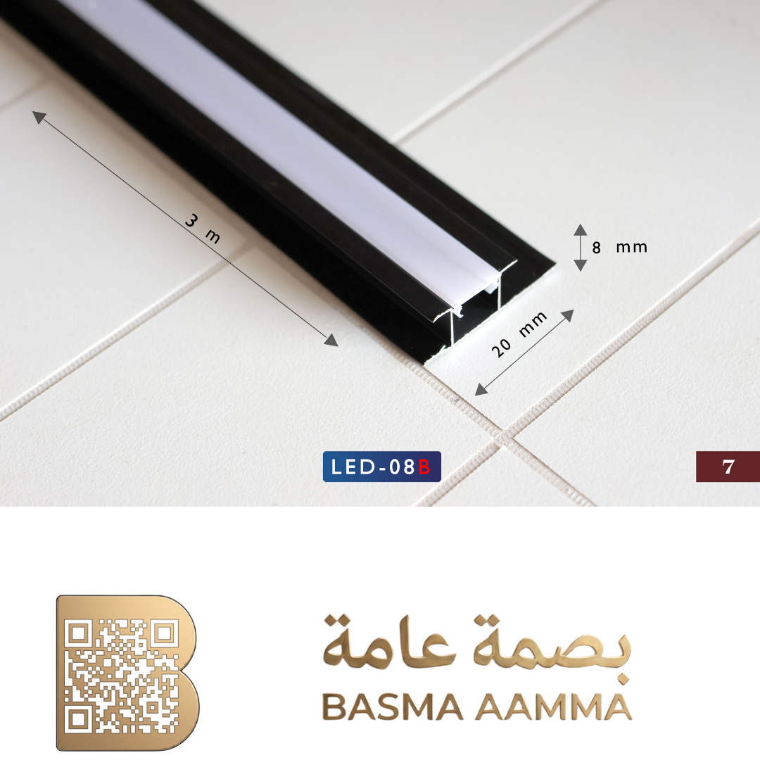 زاوية اللون أسود مطفي (Matte Black)